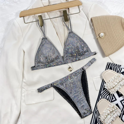 Rhinestone Bikini Set