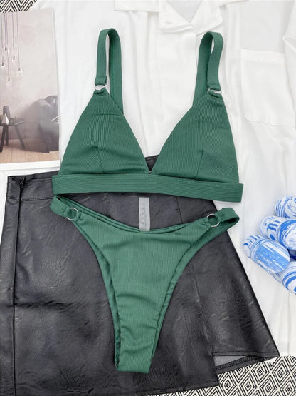 Ribbed Bikini Set