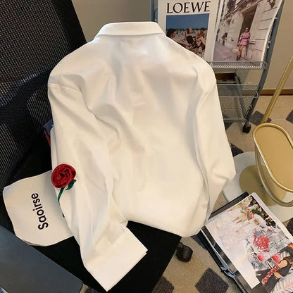 Rose Applique Shirt