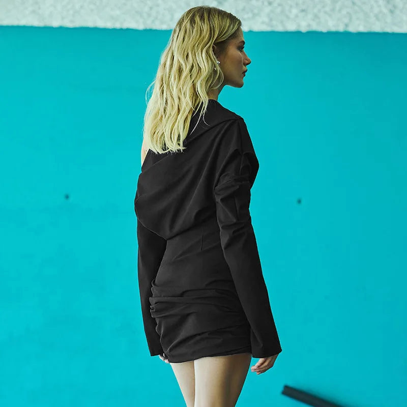 Ruched Bodycon Mini Dress