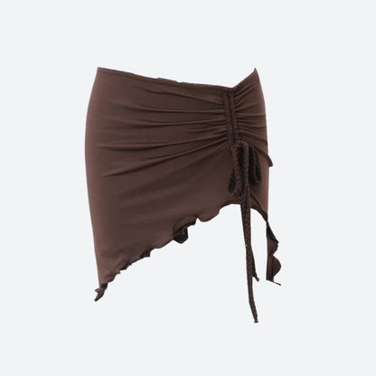 Ruched Mini Skirt