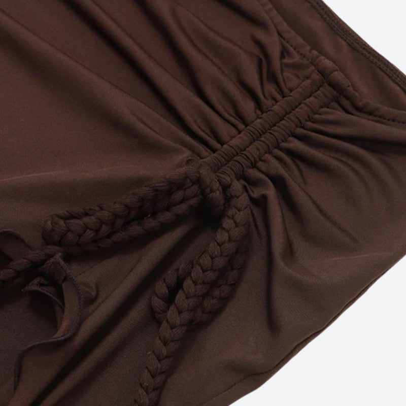 Ruched Mini Skirt