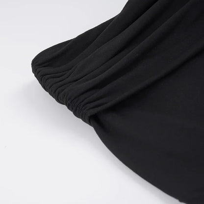 Ruched Waist Midi Skirt
