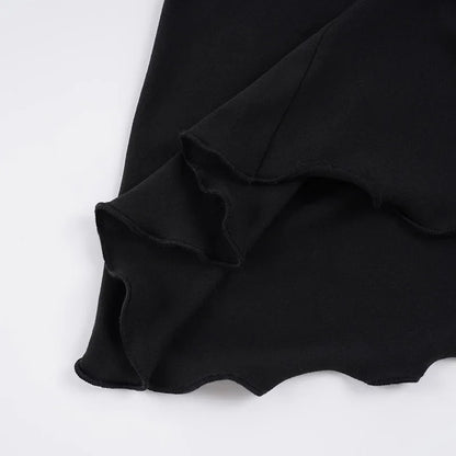 Ruched Waist Midi Skirt