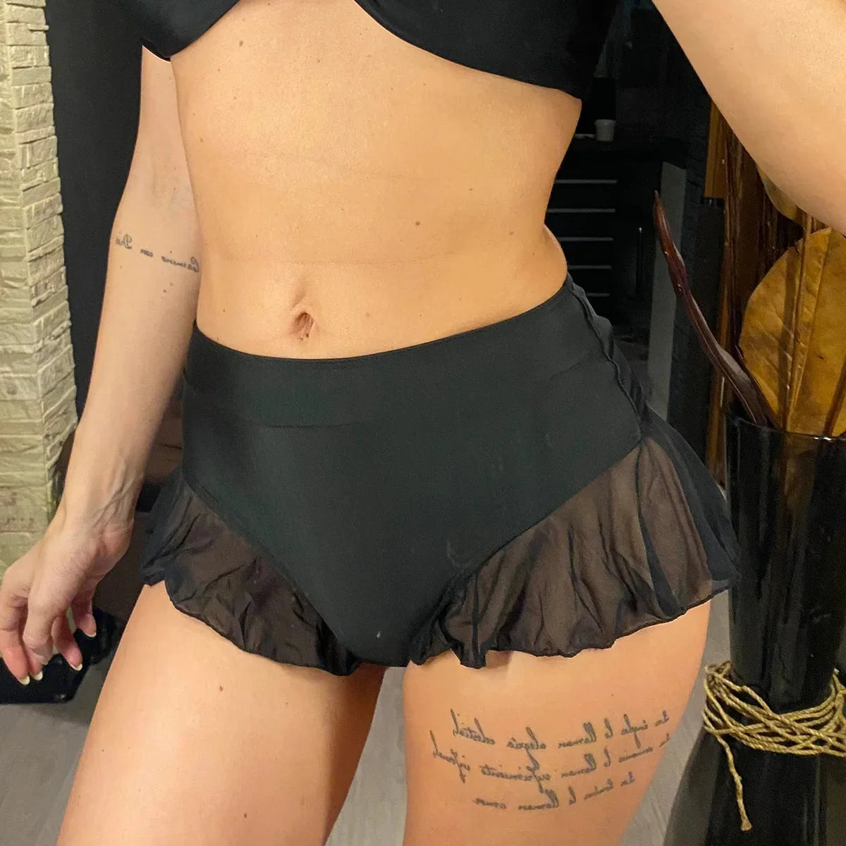 Ruffle Skirted Bikini Bottom