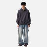 Y2K Cozy Solid Color Oversized Hoodie