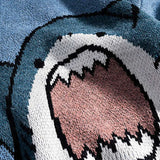 Oversized Scary Shark Knitted Sweater