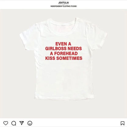 Girl boss Forehead Kiss T-shirt