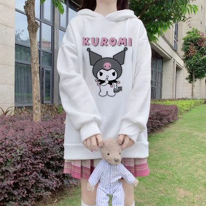 Spring Cute Japanese Style Kuromi Hoodie
