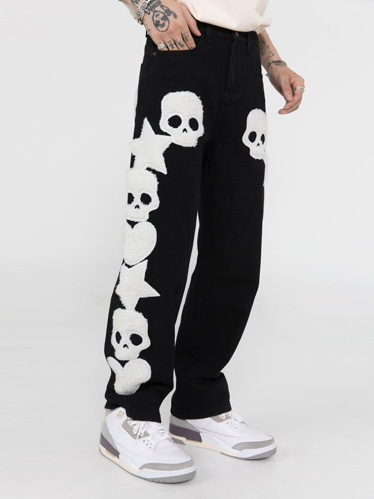 Skull Denim Jeans