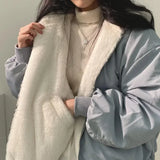 Double-sided Hooded Zip-up Jacket