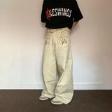 American Style Cool Retro Washed Straight Jeans