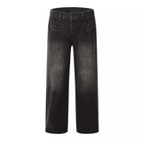 Retro Cool Whiskers Black Washed Jeans