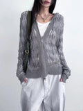 Silver Threaded Hood Sweater