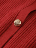 Women's Red Knitted Sweater