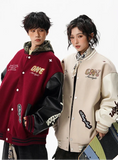 Casual Korean Style Loose Baseball Varsity Jacket