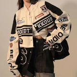 Autumn Streetwear Vintage Varsity Bomber Jacket