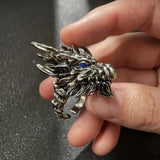 Y2K Steel Dragon Large Gothic Ring