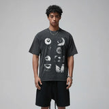 Black Graphic Eyes T-shirt