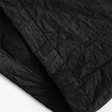 Solid Black Drawstring Shorts