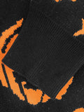 Pumpkin Bats Pattern Knitted Sweater