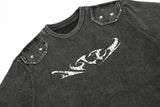 Vintage Retro Embroidery Patch T-shirt