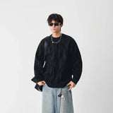 Durable Washed Crew Neck Sweatshirt