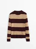 Women Vintage Ethereal Striped Retro Casual Sweater
