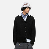 Fashionable Solid Color Single Breasted Knitted Cardigan