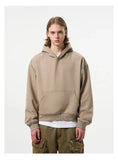 Streetwear Cozy Loose Fit Solid Color Hoodie