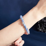 Exquisite Crystal Blue Bead Bracelet