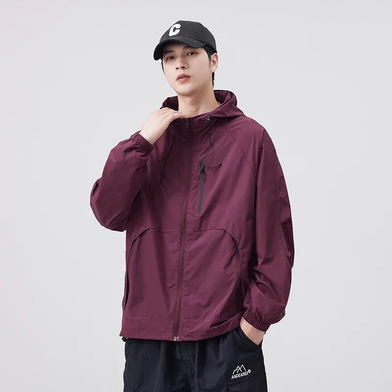 Breathable Waterproof Sunscreen Hooded Jacket