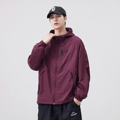 Breathable Waterproof Sunscreen Hooded Jacket