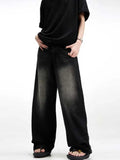 Retro Cool Whiskers Black Washed Jeans
