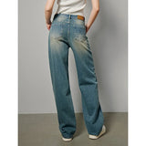 High Waist Loose Straight Denim Jeans