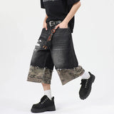 Trendy Camouflage Printed Loose Cropped Jorts