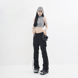 Pleated Wide Leg Sweatpants