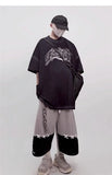 Men Sleek Lines Patchwork Cargo Jorts