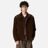 Vintage Metal Buckle Casual Loose Jacket