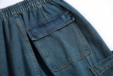 Retro Loose Denim Cargo Pants