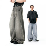 Vintage Wide-Leg Denim Jeans