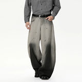 Splash Ink Gradient Color Wide Leg Jeans