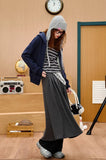 Fashionable Embroidered College Style Hooded Sweatshirt