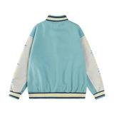Retro Pu Letterman Embroidery Baseball Varsity Jacket
