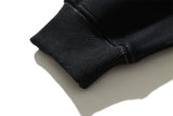 F Wave Black Solid Hoodie