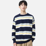 Winter Cozy Hip Hop Striped Knit Sweater