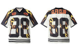 Streetwear Flame Graphic Mesh Jersey Sport T-Shirt