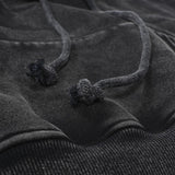 Women's Washed Black Hoodie
