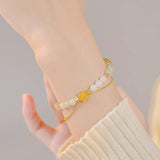 Peach Blossom Hand String Bracelet