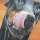 Graphic Doberman Dog Printed Oversized T-Shirt